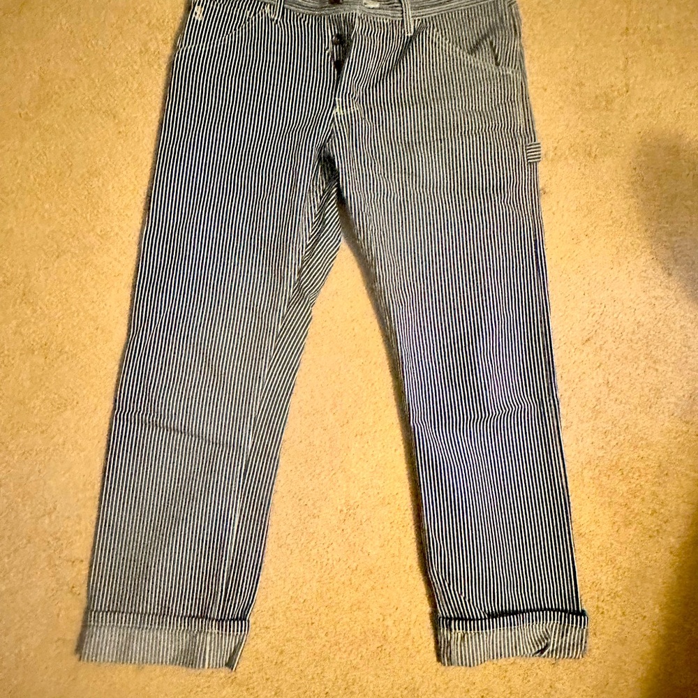 Todd Snyder rail road stripe pants